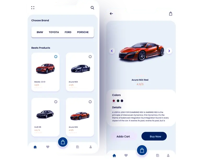 Development of iphone app for car rating
