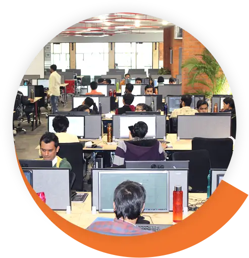 Software programmers working in estatic infotech